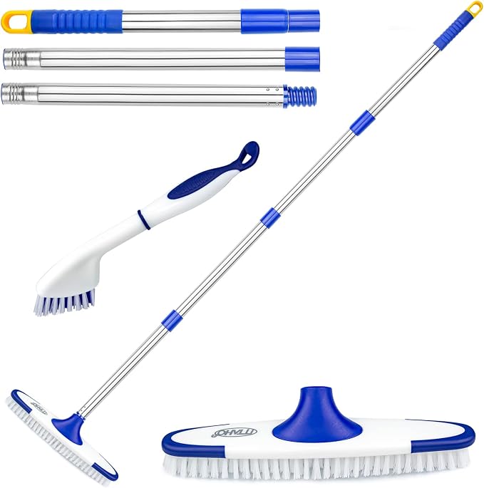 Floor Scrub Brush with Long Handle - Image 8