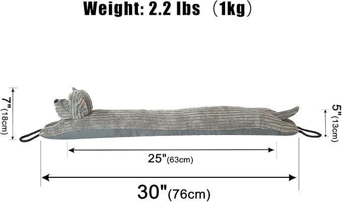 Under Door Draft Stopper Decorative Wind Stopper 30 inch - Image 2
