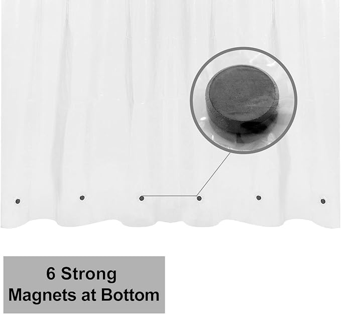 Barossa Design Short Shower Curtain or Liner 72x66 - Image 3