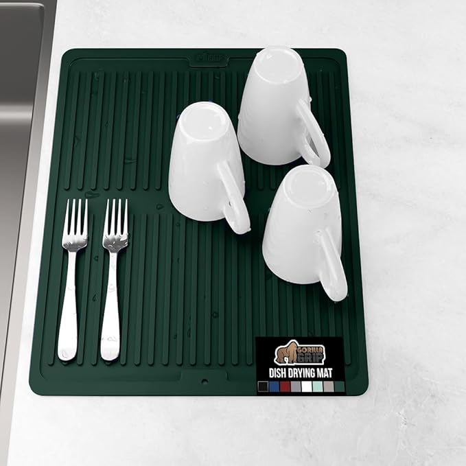 GORILLA GRIP 100% BPA-Free Silicone Dish Drying Mat by Unknown