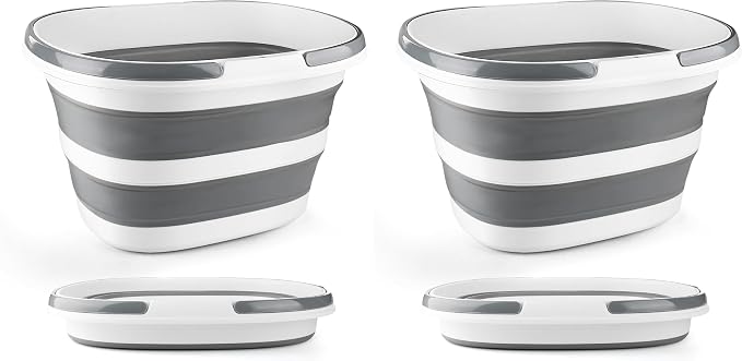 Collapsible Mop Bucket with Handle by BIDFUL
