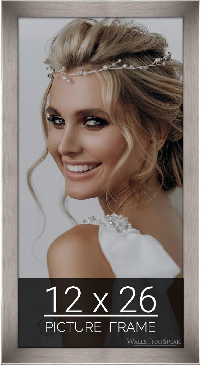 wallsthatspeak 12x26 Stainless Picture Frame for Puzzles Posters Photos or Artwork