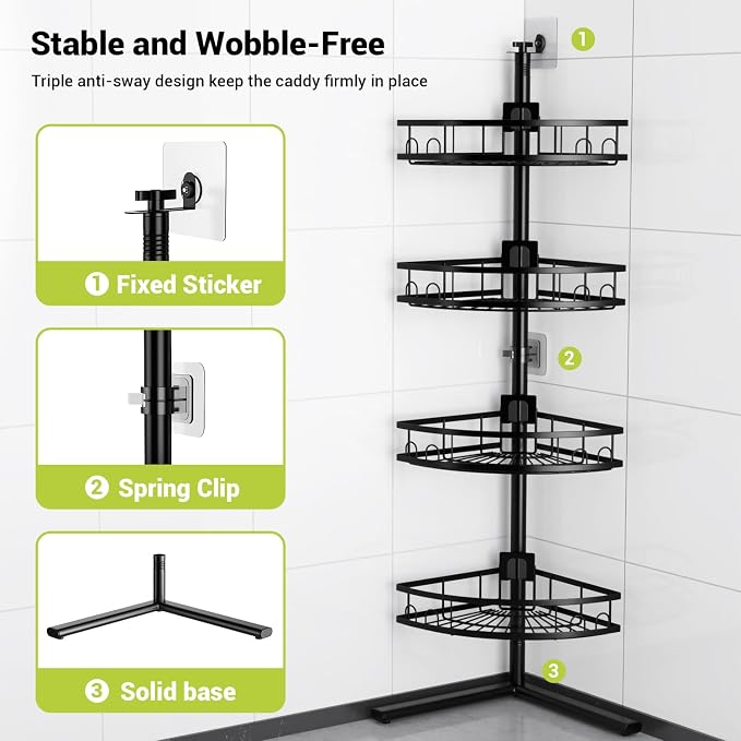 Standing Corner Shower Caddy - Image 4