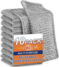 COBETE Non Scratch Wire Dishcloth, Double-Layer Wire Dishwashing Rags by COBETE