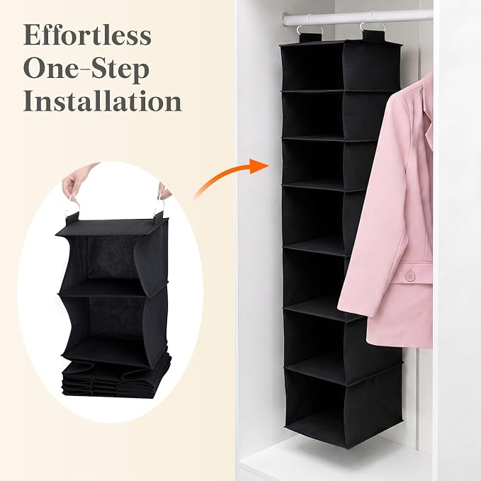 Lifewit 7 Tier Hanging Portable Closet Storage Organizer - Image 6