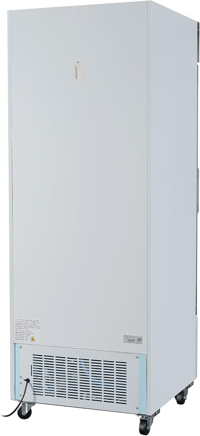 KoolMore 31 in. Commercial One Glass Door Display Upright Freezer Merchandiser in White 23 Cu. Ft. (MDF-1GD-23C-WH)