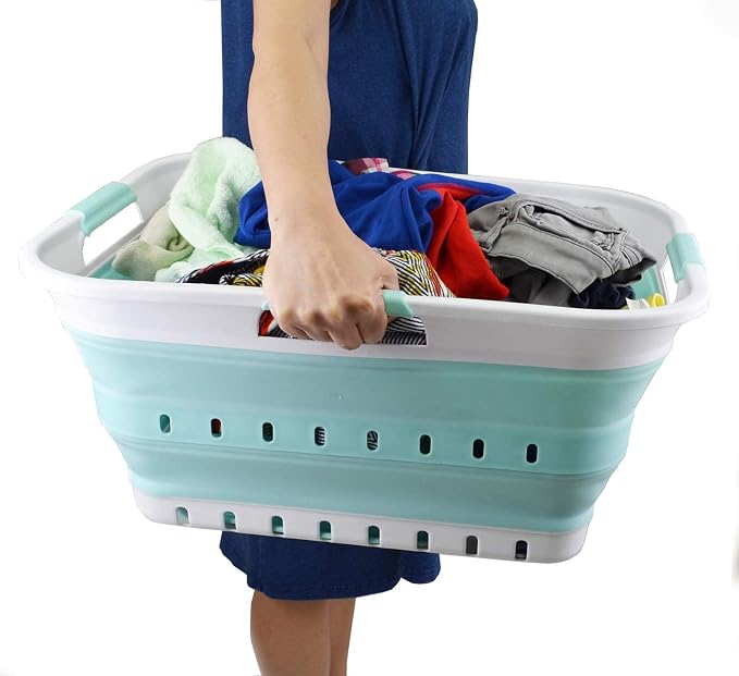 SAMMART 42L Collapsible Plastic Laundry Basket - Image 8