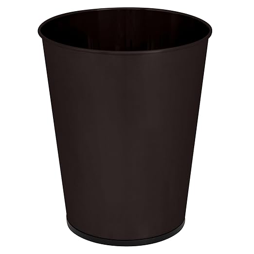 Bath Bliss 5 Liter Small Wastebasket | Round Open Top | Trash Can | Bathroom | by BathBliss