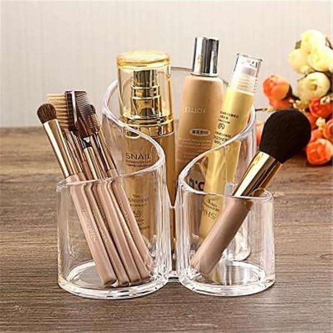 Acrylic Makeup Organizer Cosmetic Storage Display Case Makeup Brush Cotton Ball - Image 8
