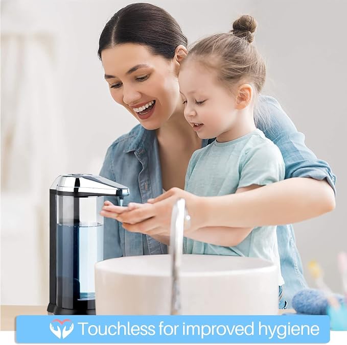 Secura 17oz Automatic Liquid Soap Dispenser, Touchless Battery Operated Hand - Image 3