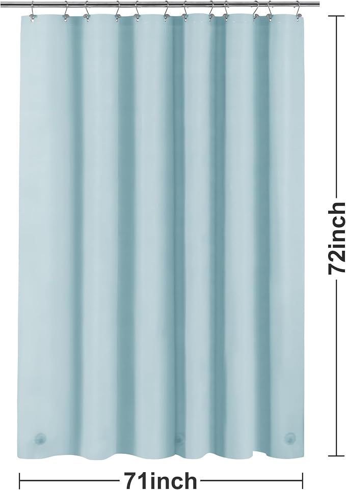 Barossa Design Shower Curtain Liner Light Blue, Standard Size - Image 7