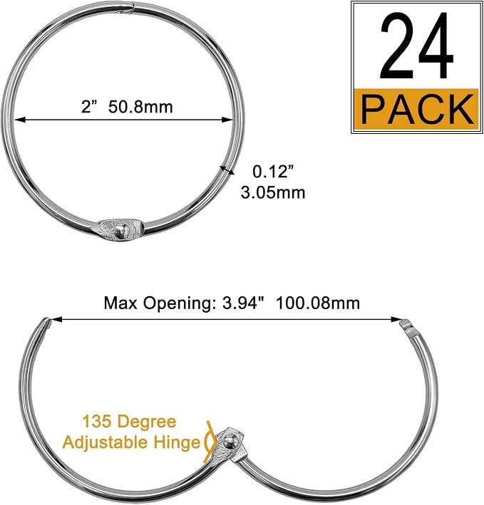 Shower Curtain Hooks Rings, Glide Smoothly Round Shower Rings - Image 3