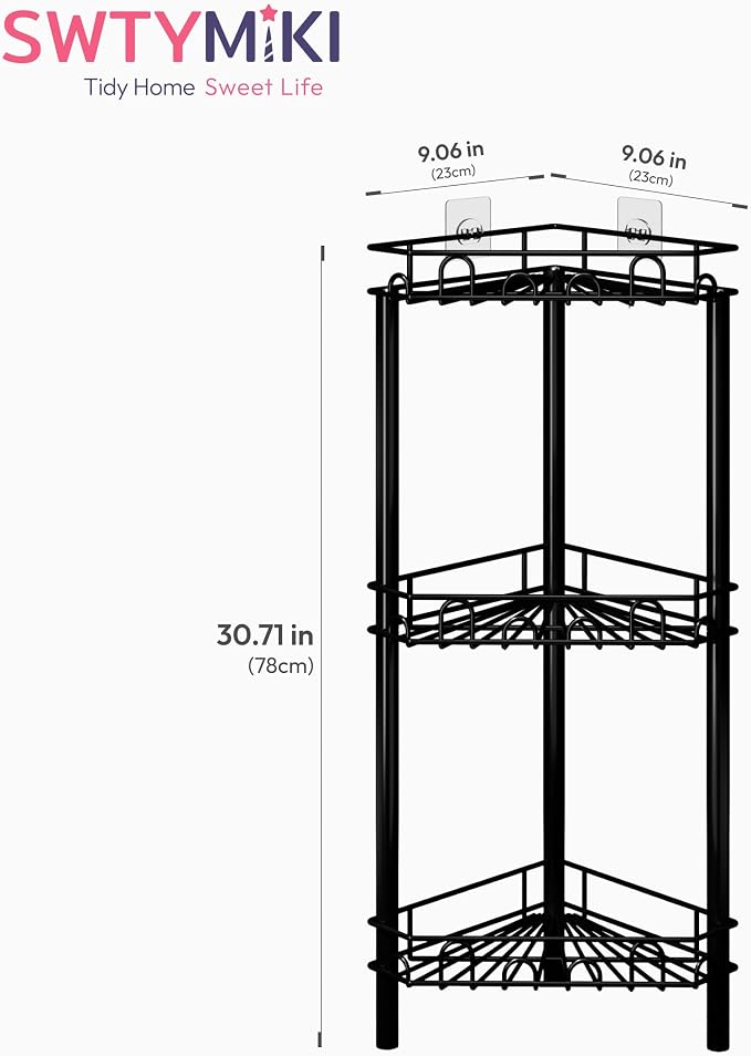 SWTYMIKI Standing Shower Caddy Corner - Image 7