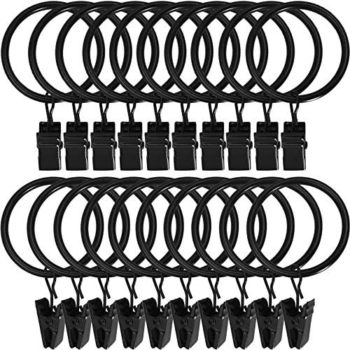 LLPJS 20 Pack Metal Curtain Rings by LLPJSCurtainRingsClipHooks