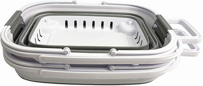 SAMMART 35L Collapsible Plastic Laundry Basket - Image 2