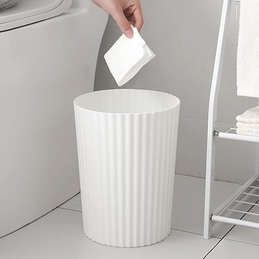 JiatuA Small Trash Can Plastic Wastebasket Round Garbage Container Bin - Image 3