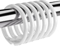 Amazer White Shower Curtain Rings, Shower Curtain Hooks Rings by Amazer