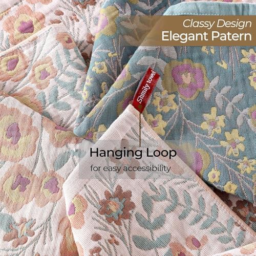 Set of 8 Cotton Floral Fall Kitchen Towels - Image 6