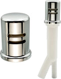 Dishwasher Air Gap Kits with Dishwasher Air Gap Cover and Matching Escutcheon, Replacement air gap dishwasher,Solid Brass Air Gap Cap, Polished Chrome Finish