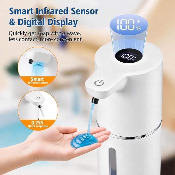 Automatic Liquid Soap Dispenser, Touchless Rechargeable - Image 4