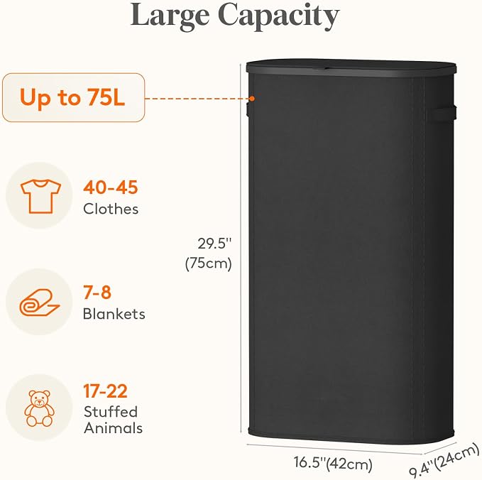 Lifewit Slim Laundry Basket - Image 3