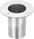 PATIKIL 2.5" Duct Connector Flange, Straight Pipe Exhaust Flange Stainless Steel Pipe Hose Duct Collar for Heating Cooling Ventilation HVAC System