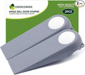 Door Stoppers for Bottom of Door, 2 Pack 3.9", Rubber Door Stopper Wedges by COVERCORNER