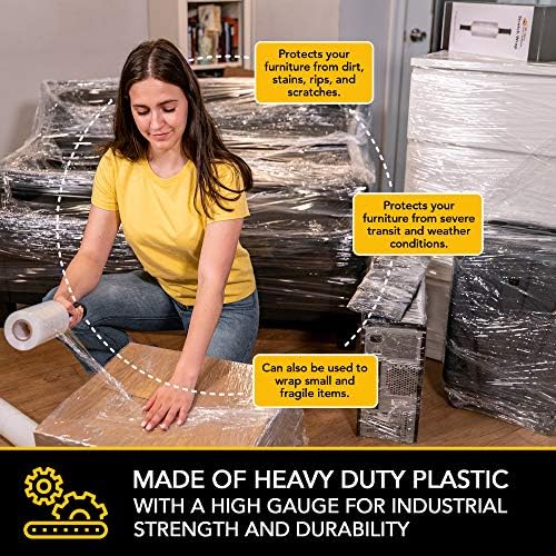 Modern Innovations 15 Inch Clear Stretch Wrap Roll - Image 6