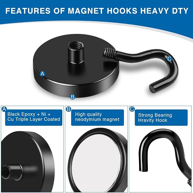 LOVIMAG Magnetic Hooks for Cruise Essentials 2026 Cabins Door 25 P - Image 4
