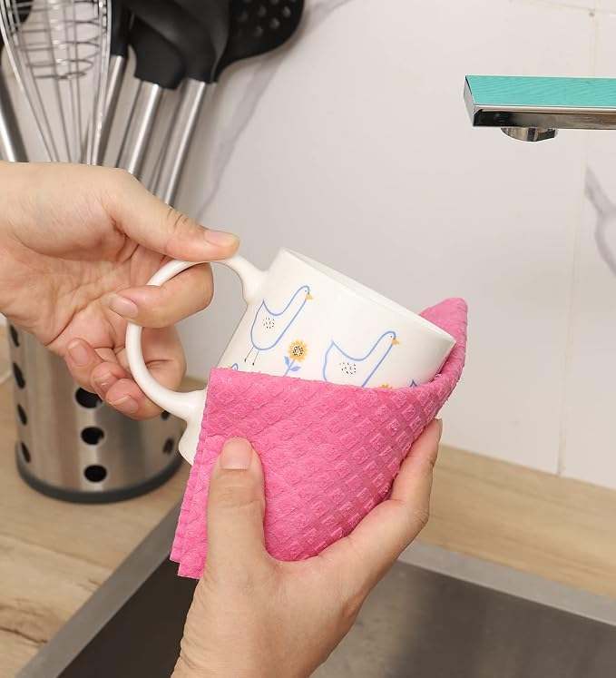 MoLKENE Swedish Dishcloths for Kitchen, 10 Pack Reusable Paper Towels, - Image 5