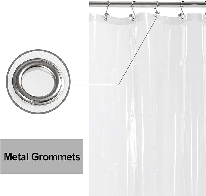 Barossa Design Plastic Shower Curtain Liner - Image 4