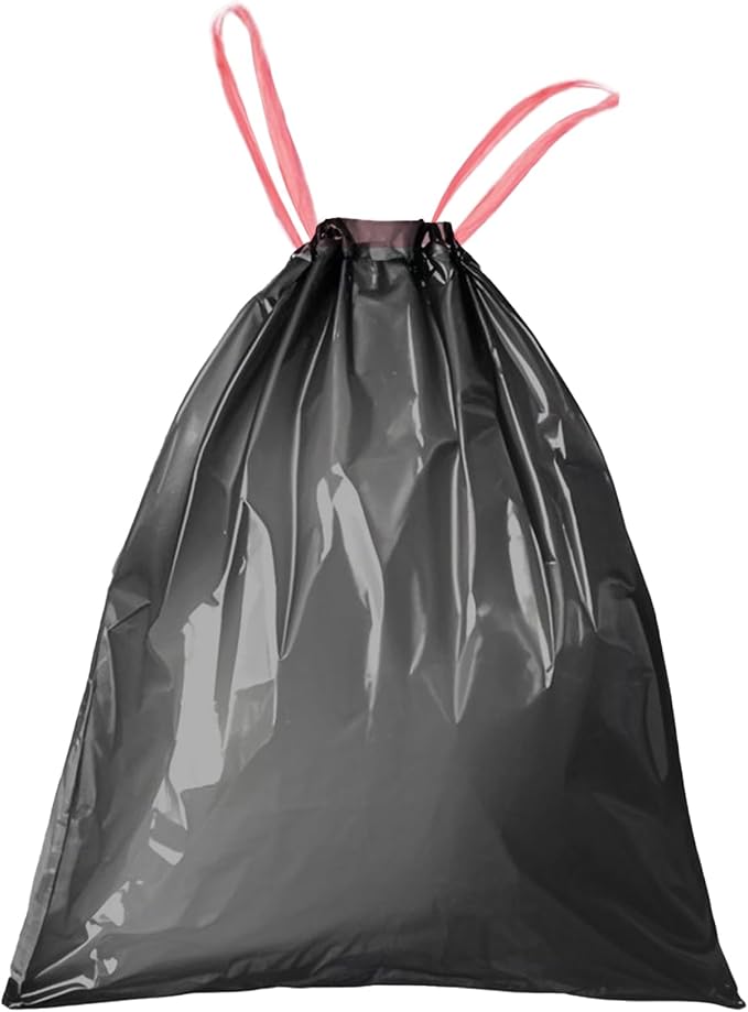 WAIKAS 8 Gallon Trash Bags Drawstring, 8 Gal Garbage Bag, 55x65cm Size by BUYITNOW