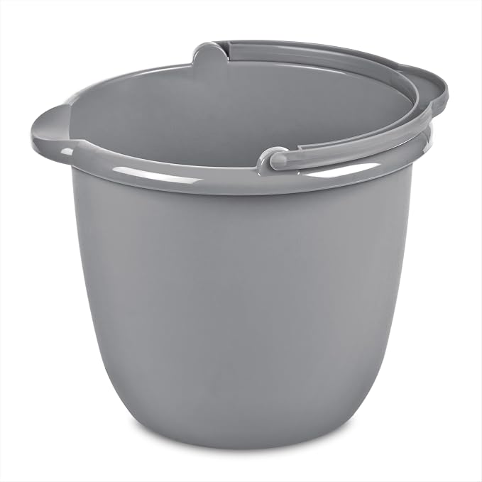10 Qt. Spout Pail Classic Titanium, Bucket by Unknown