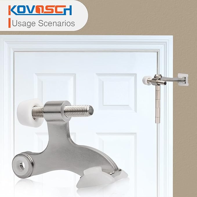 10 Pack Hinge Pin Door Stopper Brushed Satin Nickel - Image 5