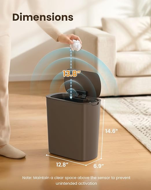 Cesun 5 Gallon Automatic Bathroom Trash Can - Image 8