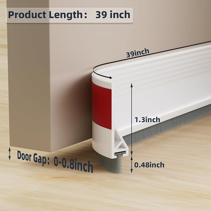 39" Door Sweep for Bottom of Door - Image 3