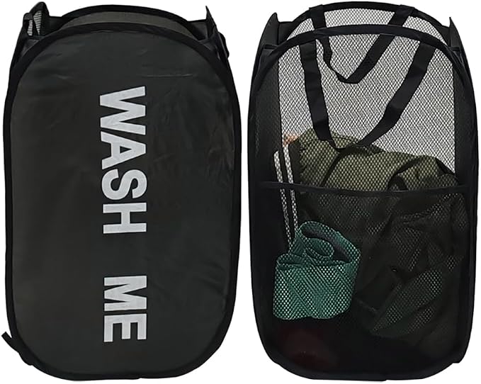 Collapsible Laundry Basket Foldable Laundry Hamper Pop Up Basket Dirty Clothes - Image 7