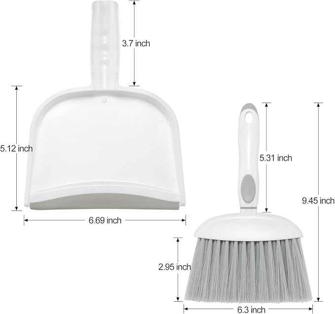 NACENA Small Dust Pan and Brush Set, Mini Broom and Dustpan Set - Image 2