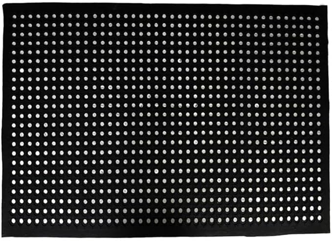 Anti-Fatigue Rubber Floor Mat - NANBOWANG Commercial Grade Grease Resistant Non-Slip Recycle Tyre Floor Mats for Restaurant Kitchen Bar Garden Outdoor Wet Area(24"X36")