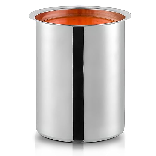 OCS Parts 1.25 Quart Bain Marie Pot | 5.75" x 3.75" Stainless Steel Pot for Warm or Cold Food, Sauces, Soups, or Organizing Cooking Utensils