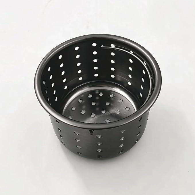 Kitchen Sink Drain Basket Only, Gunmetal Black 3-inch Basket - Image 3