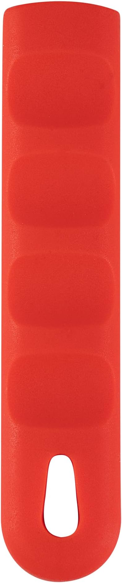 Restaurantware Silicone Hot Handle Holder - Met Lux Heat Resistant Fry Pan Sleeve, Dishwasher Safe - Non-Slip Pat Holder Sleeve Fits 10 inch &12 inch Aluminum Pans, Red