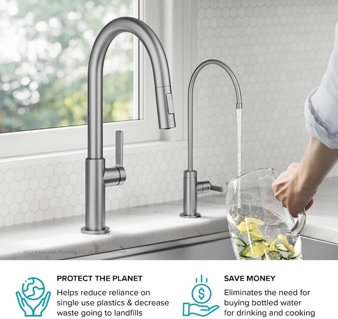 KRAUS Oletto Single Handle Drinking Water Filter Faucet - Image 9