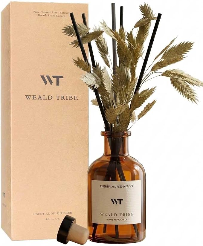 Bamboo Scent Flower Reed Diffuser Set by WEALD+TRIBE