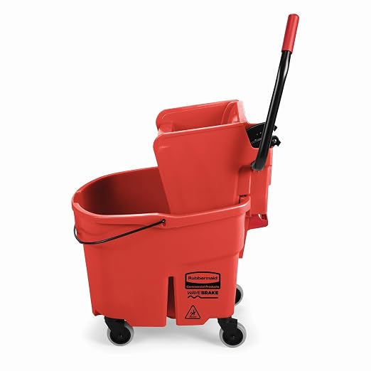 Rubbermaid Commercial Products WaveBrake 35 QT Side-Press Mop Bucket and - Image 2