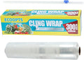 Plastic Food Wrap- 968 SQ. FT. Kitchen Cling Wrap Includes Slide Cutter by Unknown
