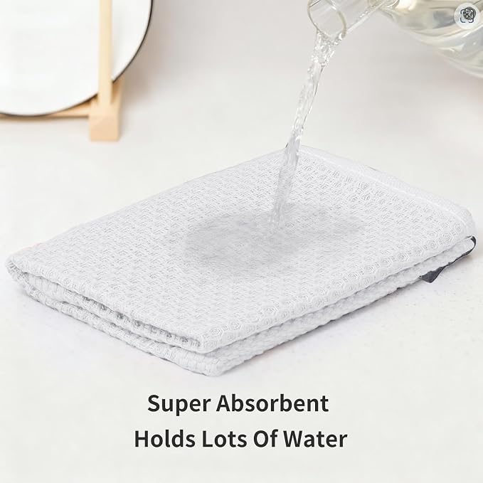 Cotton Dish Cloths 6 Pack, 12x12 Inch – Super Absorbent, Quick-Dry & Reusable - Image 5
