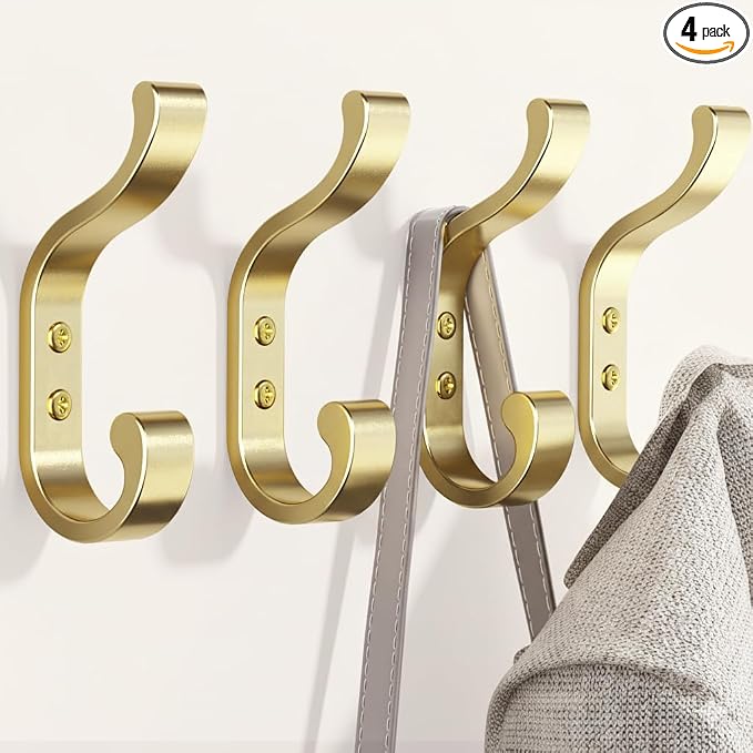 Coat Hooks Wall Mount, Heavy Duty Wall Hooks by BUSSDIS
