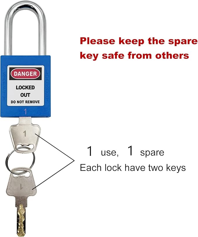 Lockout Tagout Locks, Safety Padlocks, Loto Locks Keyed Differently Lock Out Tag Out Device Plastic