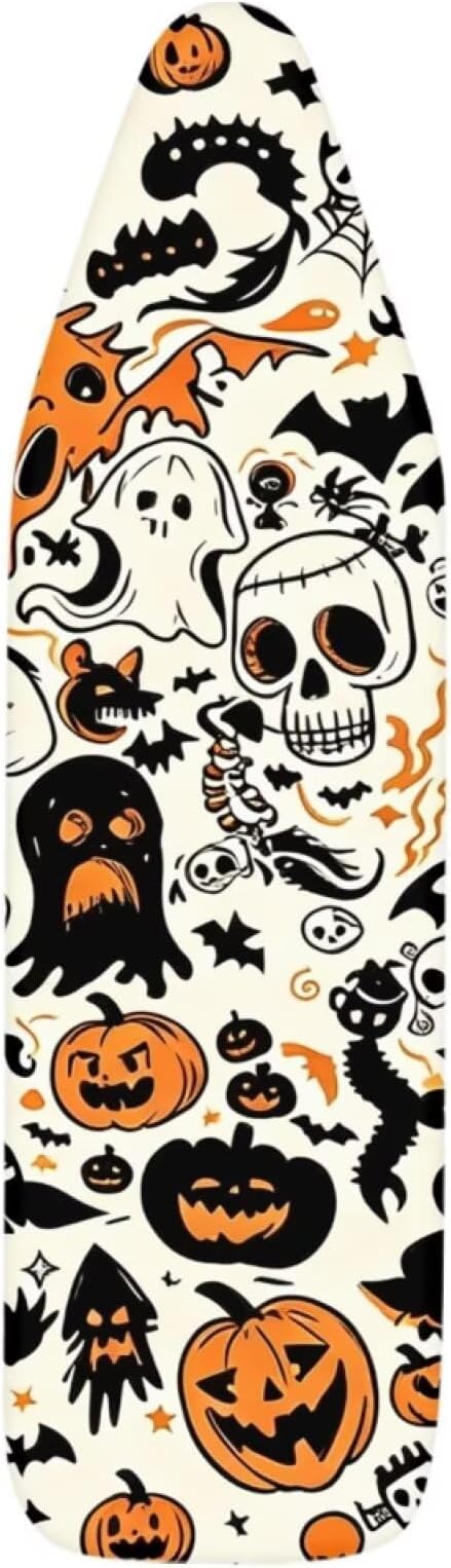 Halloween Iron Board Cover Skull Pumpkin Ironing Board Cover and Pad Soft Stain - Image 7